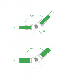 Dichtprofil Magnet 135 Grad